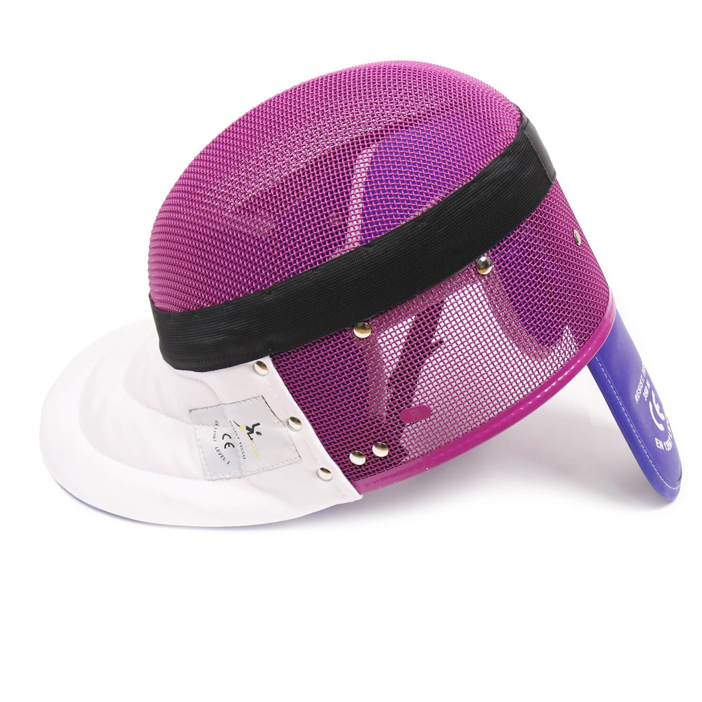 LEONARK Purple 350NW Fencing Epee Mask Helmet CE Certified National Grade Masque