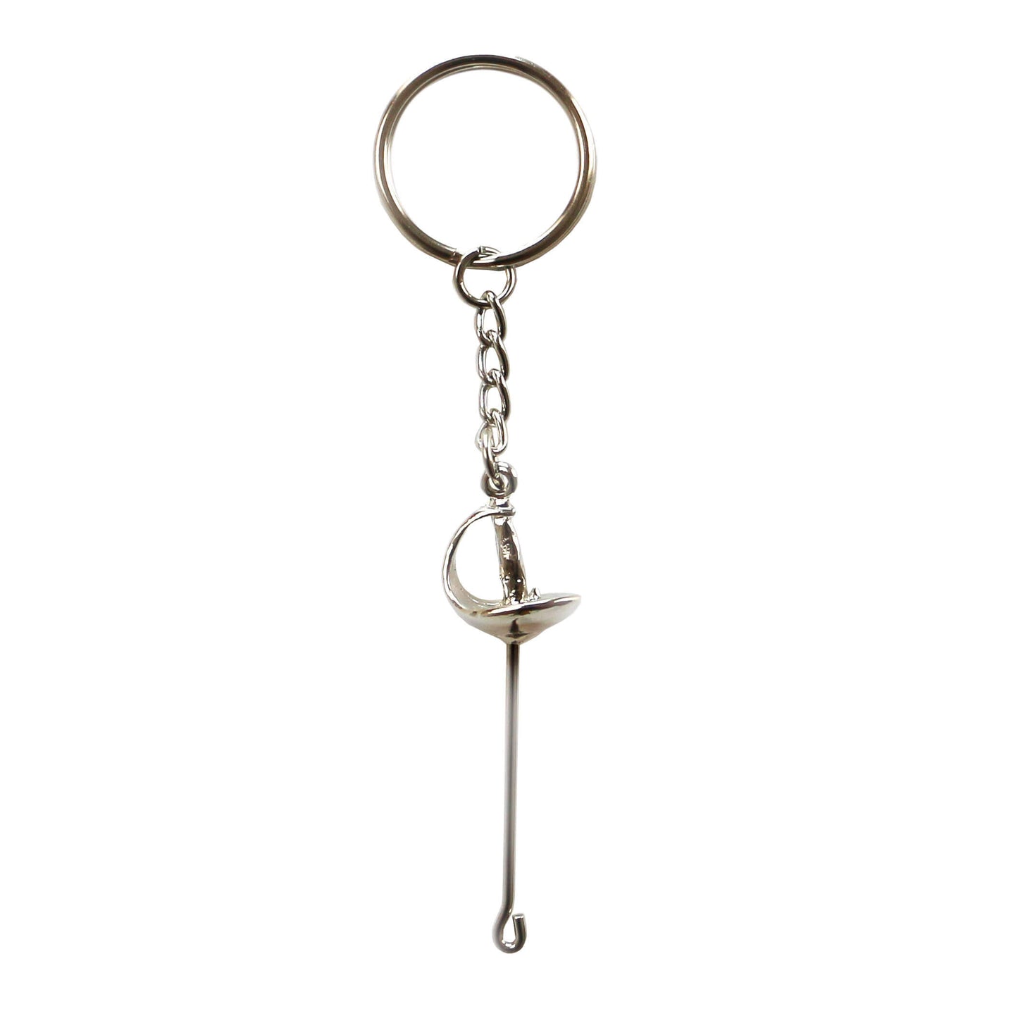 LEONARK Fencing Keychain Souvenir Present for Fencing Sport Fans Gifts for Fencer (Silver)