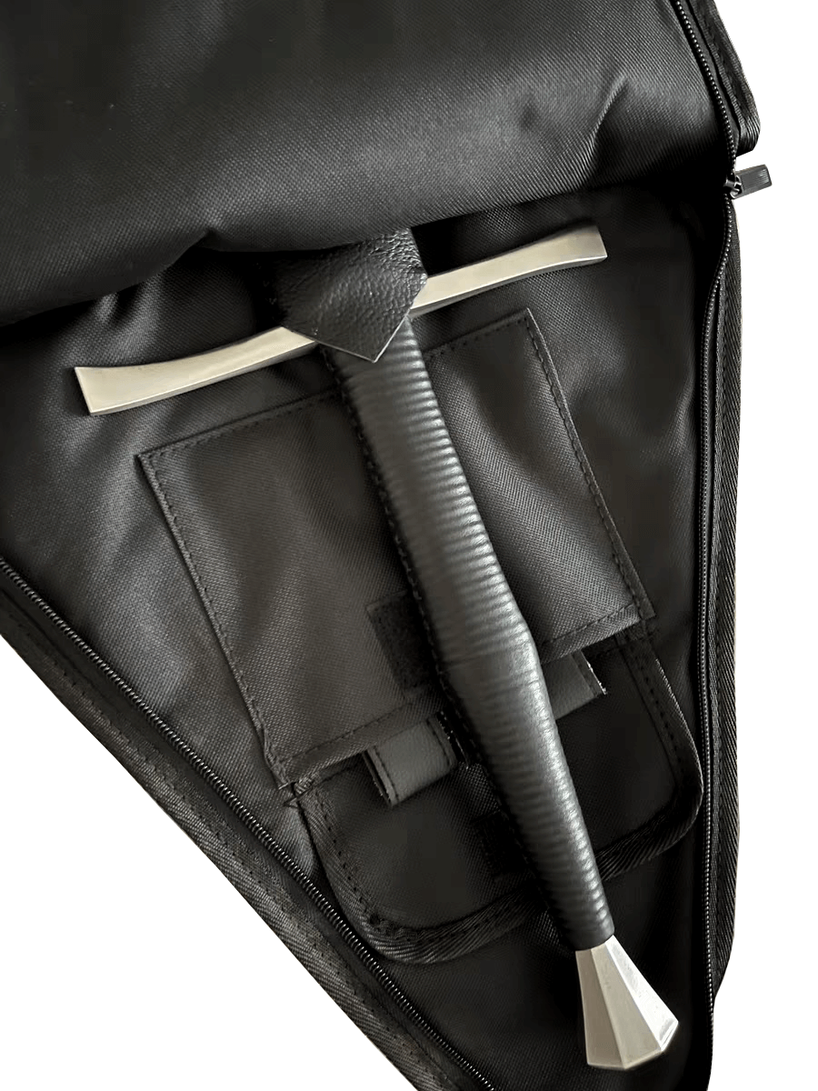 LEONARK Black Hema Fencing Long Sword Feder Zweihander Sword Bag - 57in Portable Single-shoulder Backpack