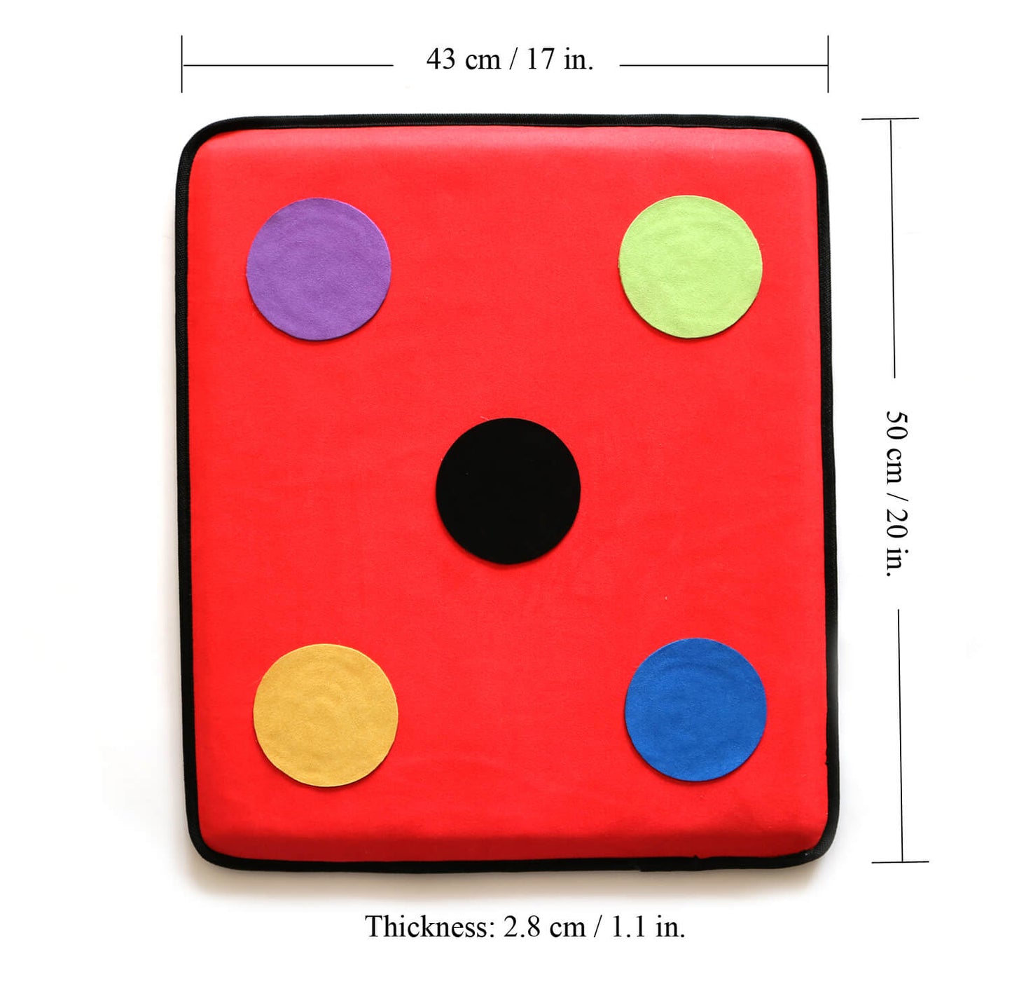 LEONARK Microfiber Self-Training Fencing Target with Five Bullseye (Red)