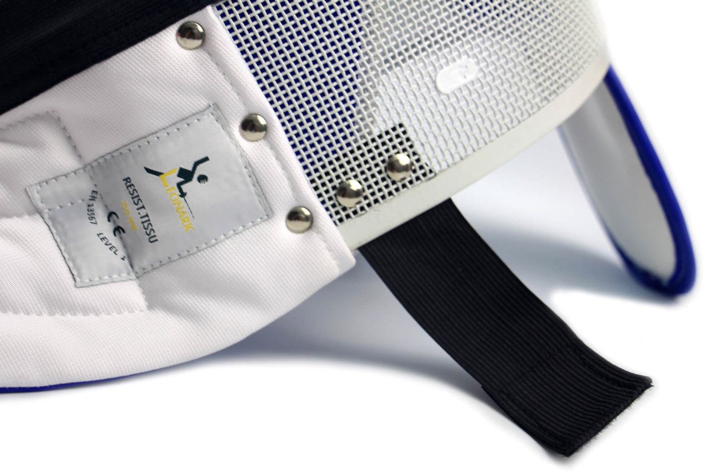 LEONARK White 350NW Fencing Epee Mask Helmet CE Certified National Grade Masque