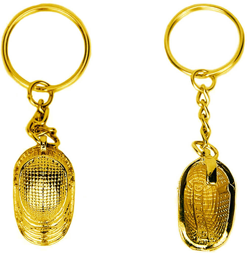 LEONARK Fencing Keychain Souvenir Present for Fencing Sport Fans Gifts for Fencer (Gold)