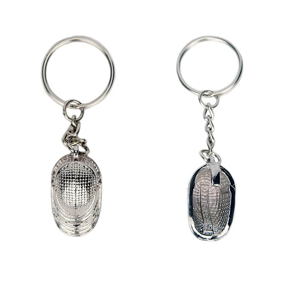 LEONARK Fencing Keychain Souvenir Present for Fencing Sport Fans Gifts for Fencer (Silver)