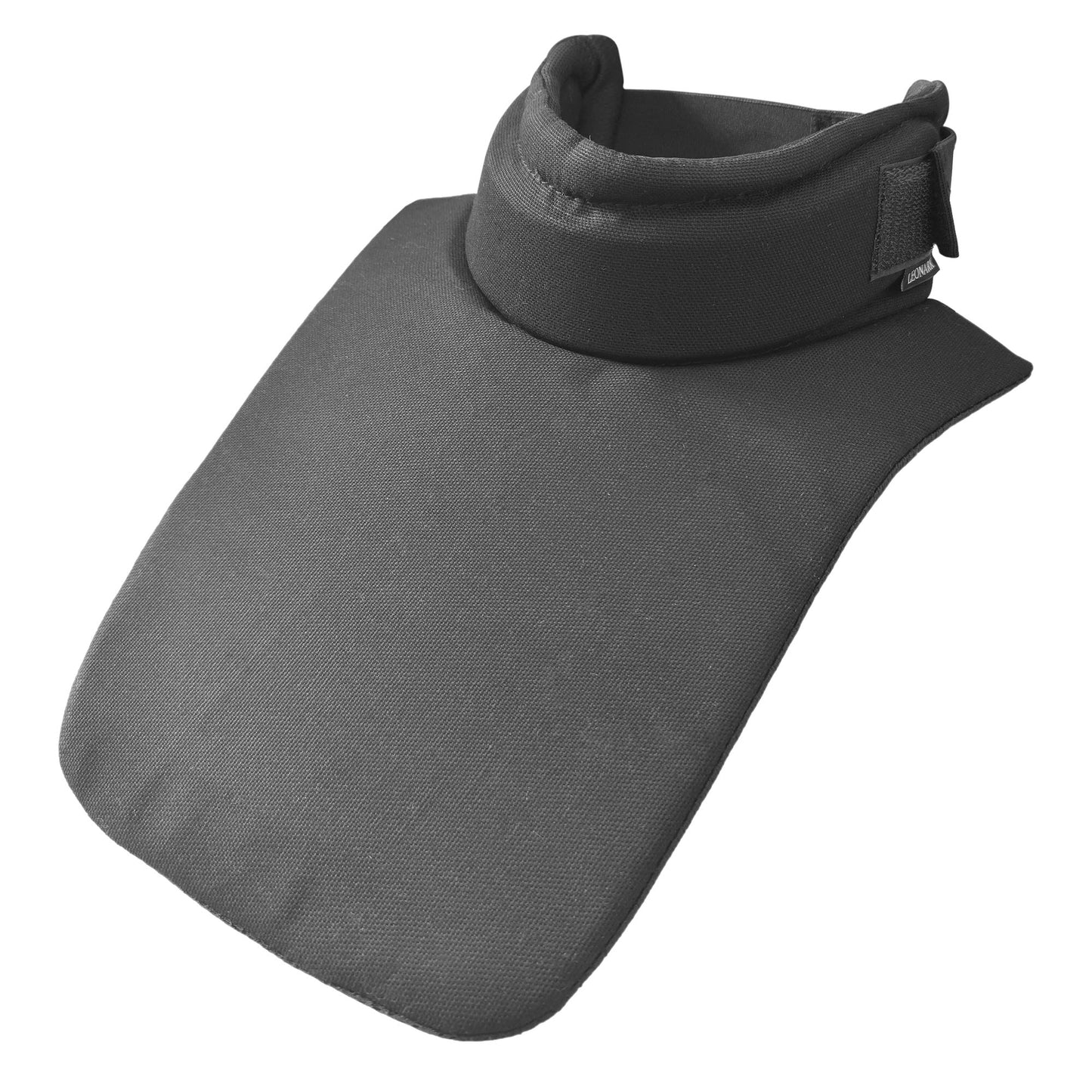 LEONARK Hema Overlays Throat Protector Fencing Gorget with Rigid Protection Plate for HEMA Longsword Rapier Sabre Armoury
