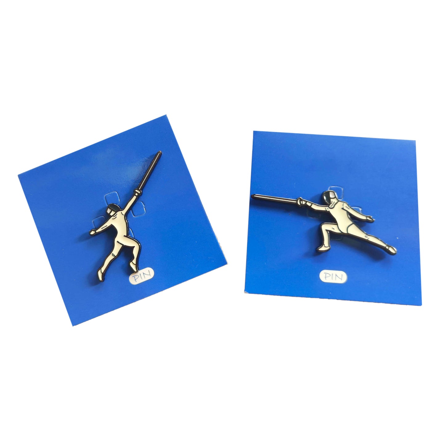 LEONARK Fencing Brooch Breastpin Ornament Decorative Buckle - Gift Present for Saber Epee and Foil Fencer - Souvenir for Fencing Sport Fans
