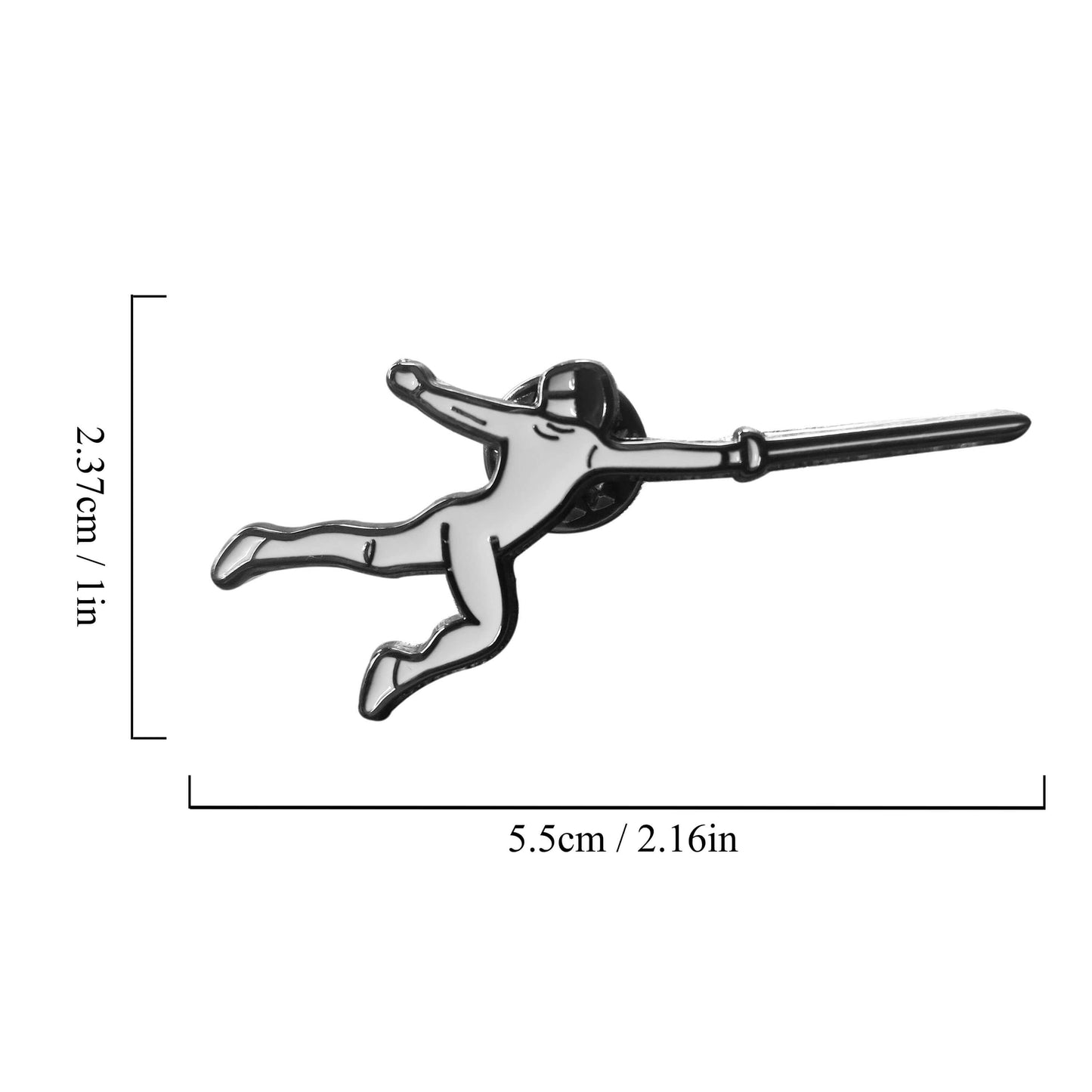 LEONARK Fencing Brooch Breastpin Ornament Decorative Buckle - Gift Present for Saber Epee and Foil Fencer - Souvenir for Fencing Sport Fans