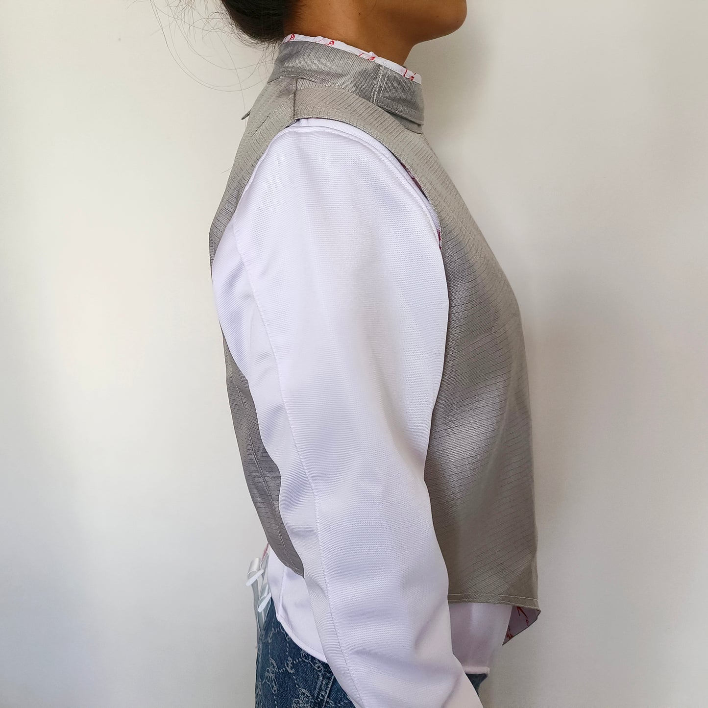LEONARK Fencing Lame Foil Lame Non-Washable Electric Fencing Metal Vest