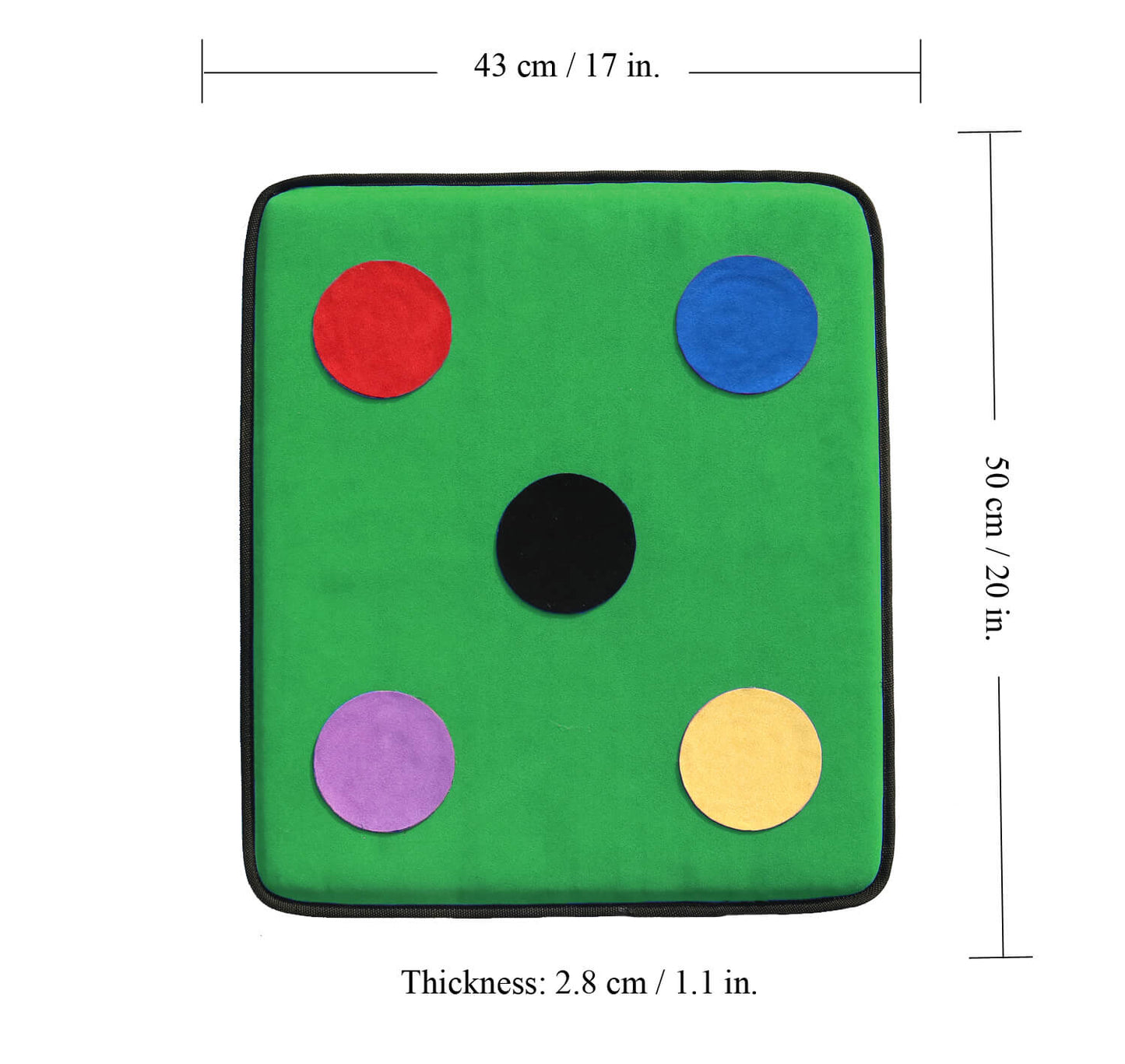 LEONARK Microfiber Self-Training Fencing Target with Five Bullseye (Green)