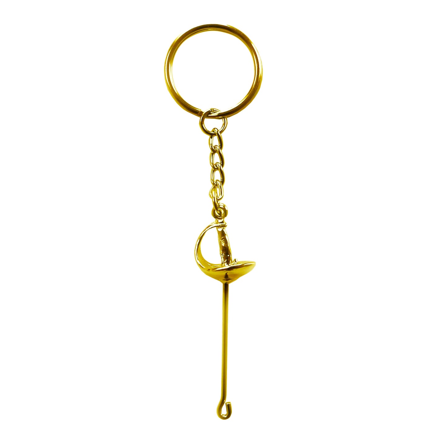 LEONARK Fencing Keychain Souvenir Present for Fencing Sport Fans Gifts for Fencer (Gold)