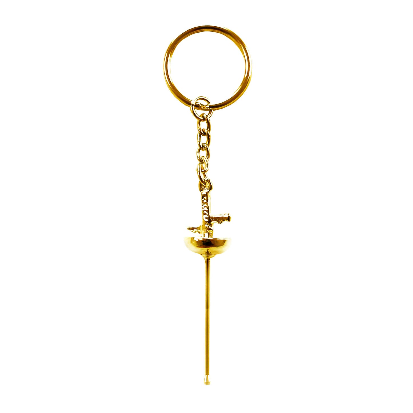 LEONARK Fencing Keychain Souvenir Present for Fencing Sport Fans Gifts for Fencer (Gold)