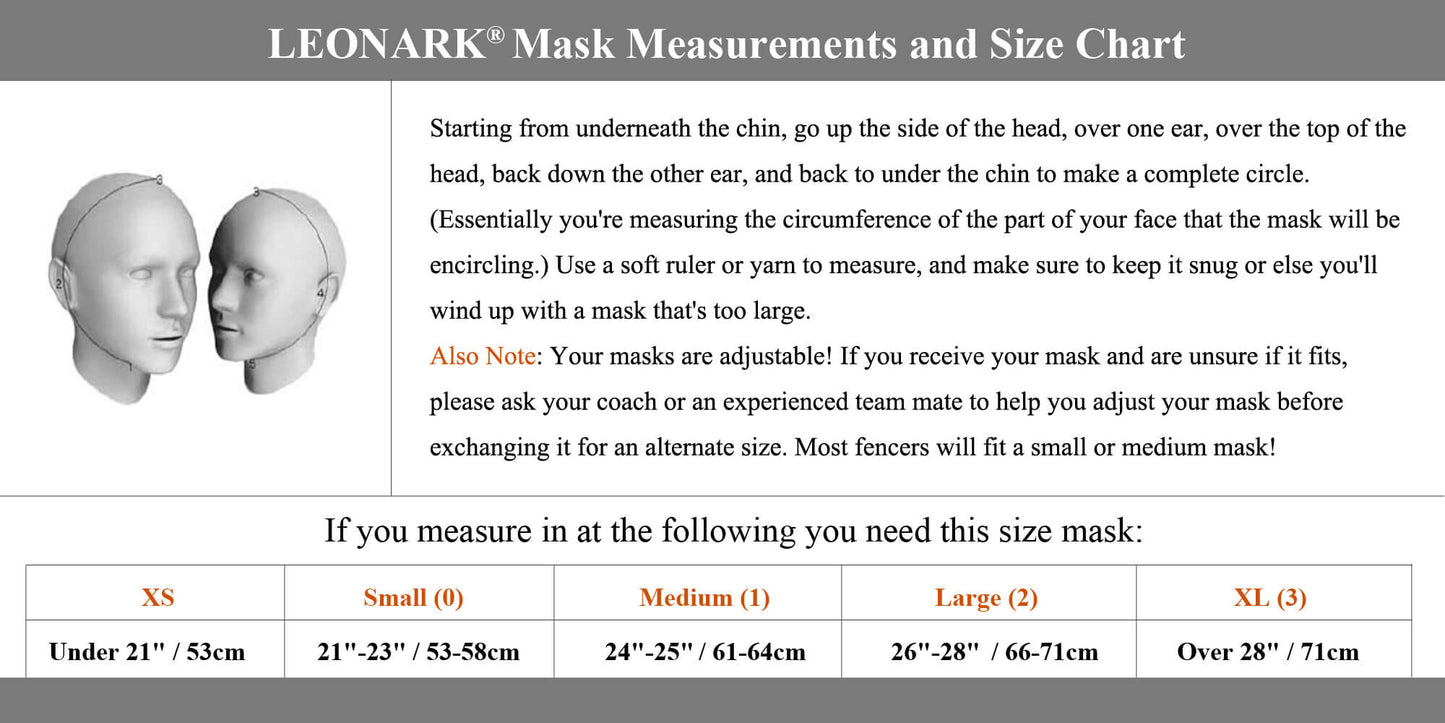 LEONARK 350NW Armoury Hema Mask Fencing Helmet CE Certified National Grade Masque